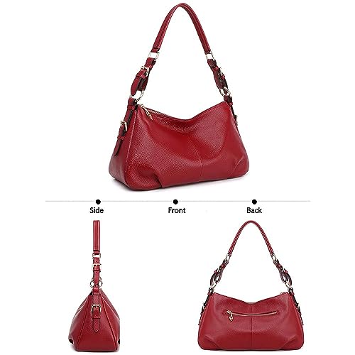 Kattee Vintage Leather Hobo Bag for Women