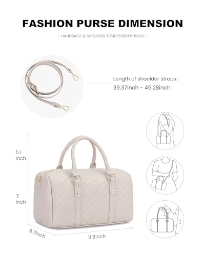 LOVEVOOK Leather Satchel Shoulder Crossbody Handbags for Women
