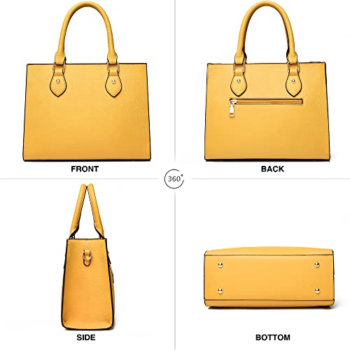 Chic Crossbody Handbags Tote Satchel Shoulder Bag (Yellow)