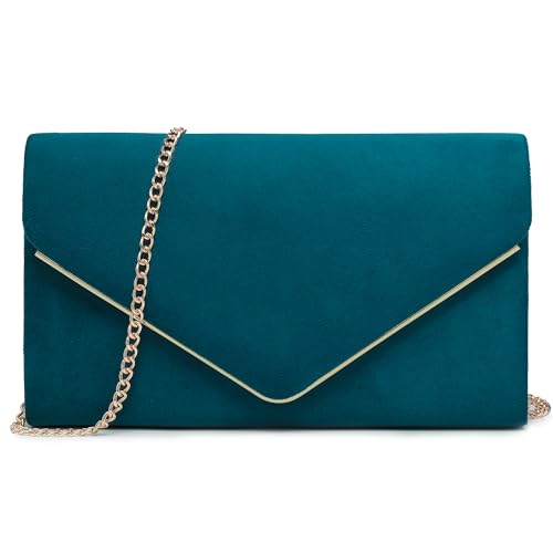 Dasein Faux Suede Evening Clutch Bag Collection