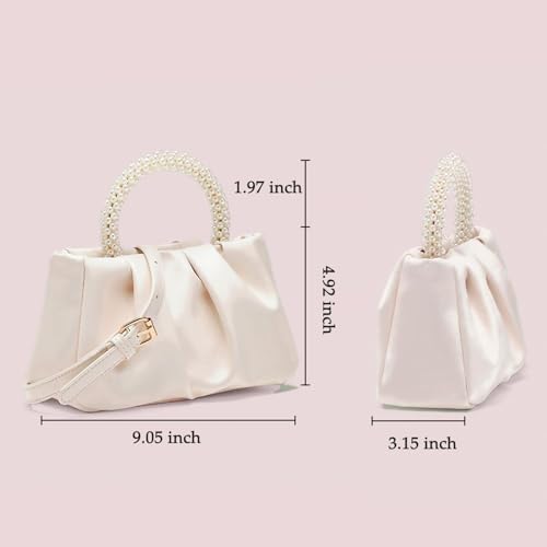 Elegant Pink Pearl Clutch for Bridal and Parties