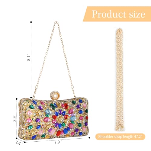 Sparkly Rhinestone Evening Clutch Bag for Women