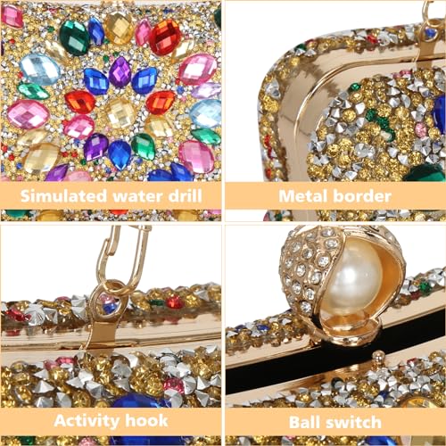 Sparkly Rhinestone Evening Clutch Bag for Women