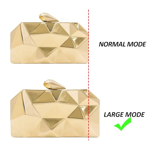 Milisente Women's Metallic Evening Clutch Bag