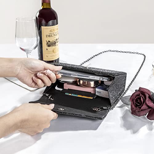 Sparkly Rhinestone Clutch Purse for Evening Events