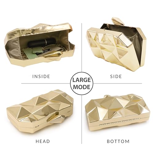 Milisente Women's Metallic Evening Clutch Bag