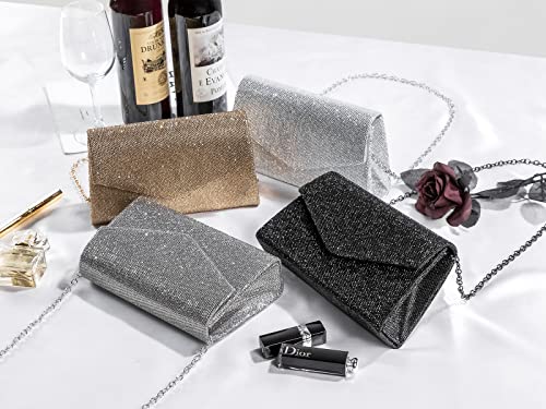 Sparkly Rhinestone Clutch Purse for Evening Events