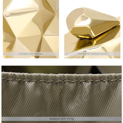 Milisente Women's Metallic Evening Clutch Bag