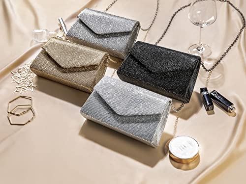Sparkly Rhinestone Clutch Purse for Evening Events