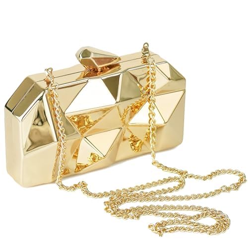 Milisente Women's Metallic Evening Clutch Bag