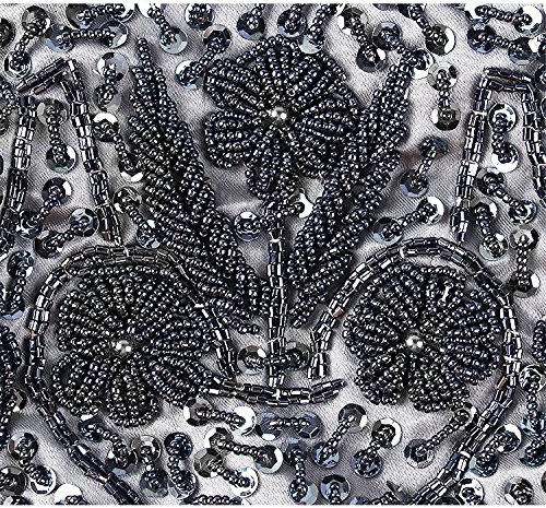 Beaded Sequin Flower Evening Clutch Bag