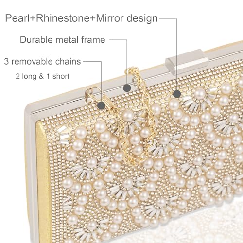 Pearl Clutch Handbag for Women & Girls