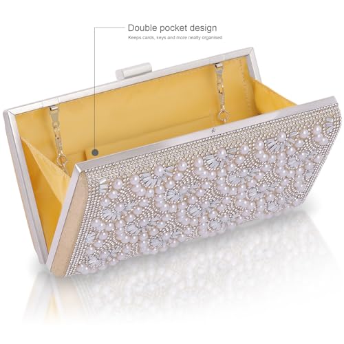 Pearl Clutch Handbag for Women & Girls