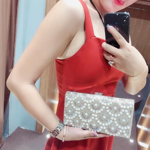 Pearl Clutch Handbag for Women & Girls