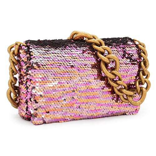 Montana West Sequin Clutch Purse for Women