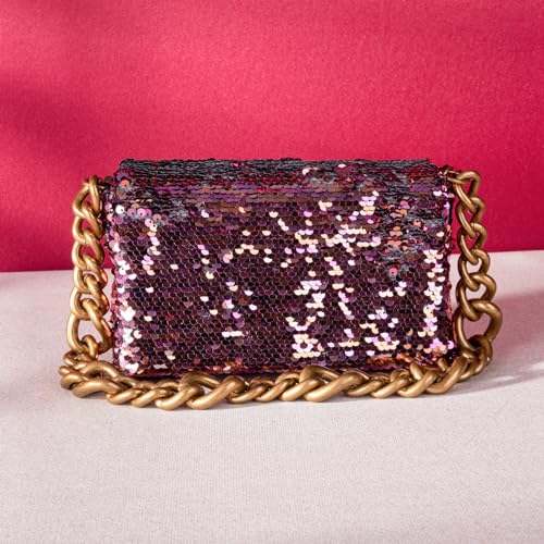 Montana West Sequin Clutch Purse for Women
