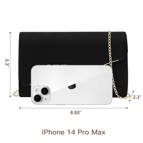 CurvChic Faux Suede Evening Clutch for Women