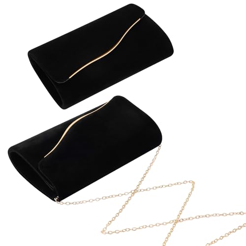 CurvChic Faux Suede Evening Clutch for Women