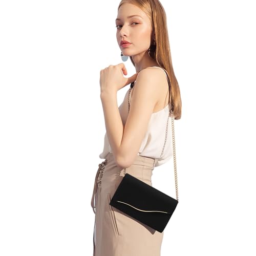 CurvChic Faux Suede Evening Clutch for Women