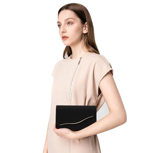 CurvChic Faux Suede Evening Clutch for Women