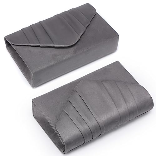 Dasein Velvety Pleated Evening Clutch Bag