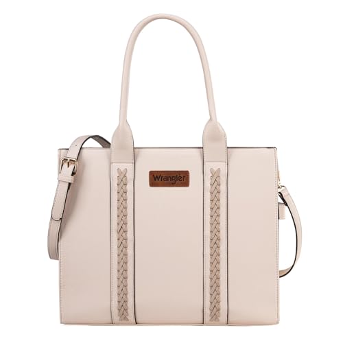 Women's Wrangler Leather Tote Satchel Handbag with Strap