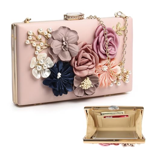 Floral Evening Clutch Purse for Women