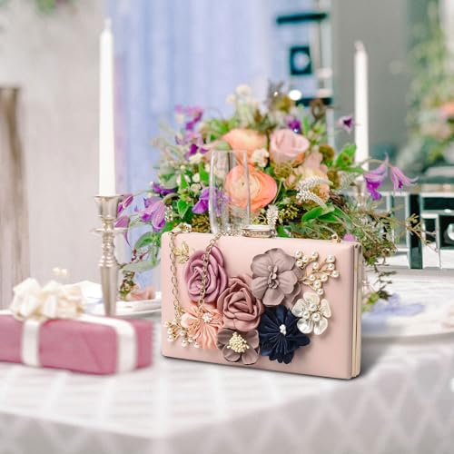 Floral Evening Clutch Purse for Women