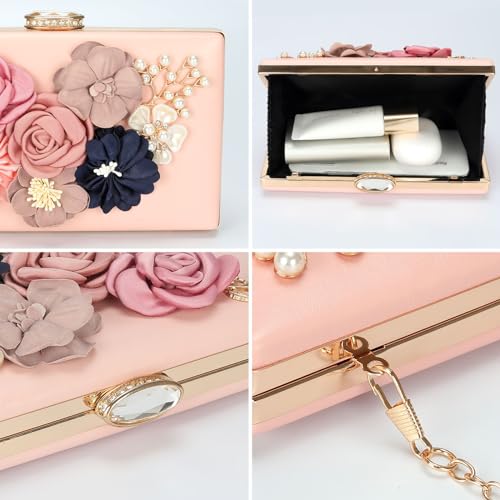 Floral Evening Clutch Purse for Women
