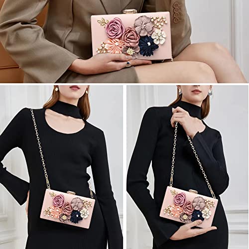 Floral Evening Clutch Purse for Women