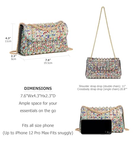 Sparkly Rhinestone Clutch for Evening Events