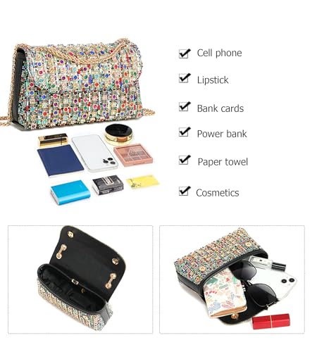 Sparkly Rhinestone Clutch for Evening Events