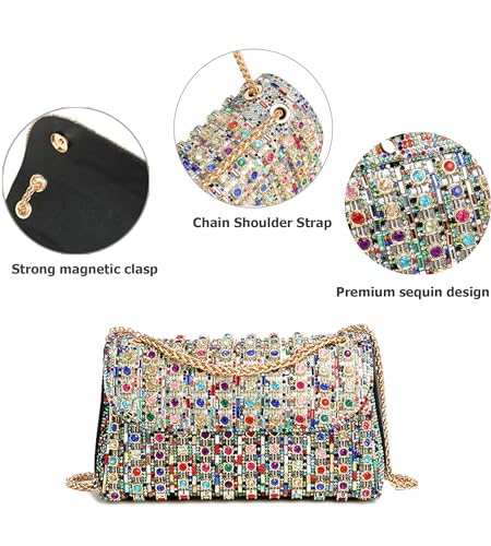 Sparkly Rhinestone Clutch for Evening Events