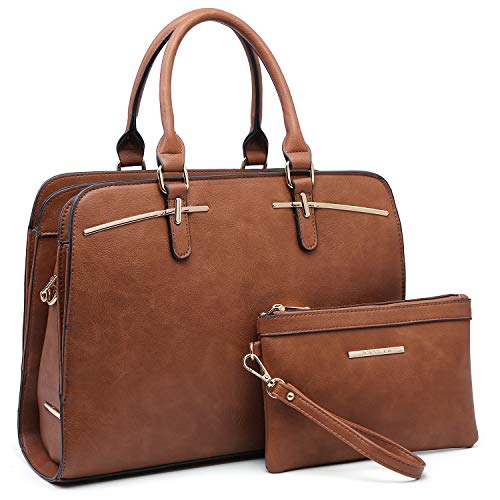 Dasein Women Top Handle Work Bags with 3 Compartments