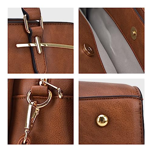 Dasein Women Top Handle Work Bags with 3 Compartments