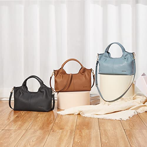 BOSTANTEN Leather Designer Handbags Crossbody Shoulder Satchel Brown