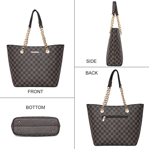 Montana West Large Tote Bag with Pockets