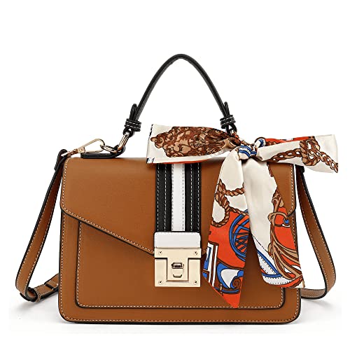 Brown Scarleton Women's Crossbody Satchel Tote Bag