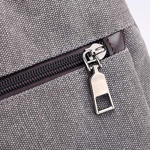 Womens Canvas Hobo Crossbody Tote Purse - Black