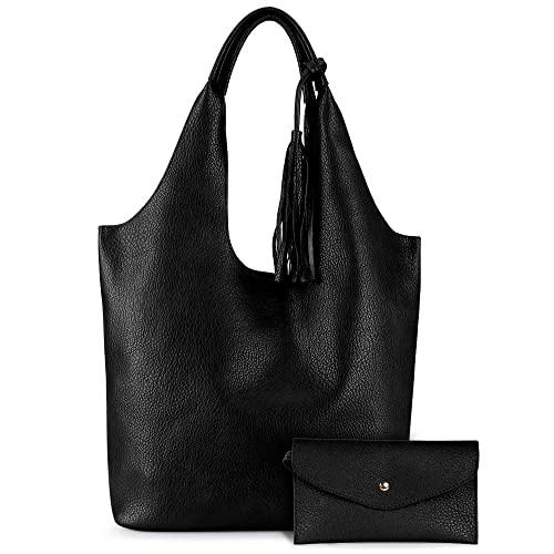 Montana West Vegan Leather Hobo Purse Set