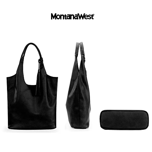 Montana West Vegan Leather Hobo Purse Set