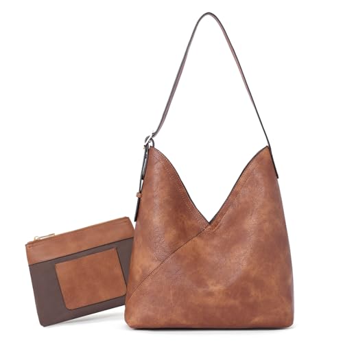 CLUCI Women's Vegan Leather Tote Hobo Handbag