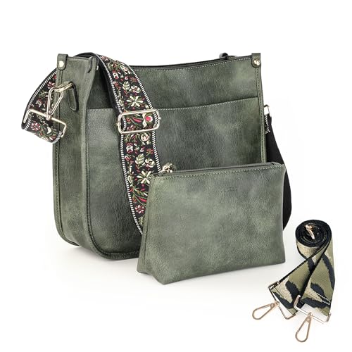 Stylish 2Pcs Vegan Leather Crossbody Handbags for Women
