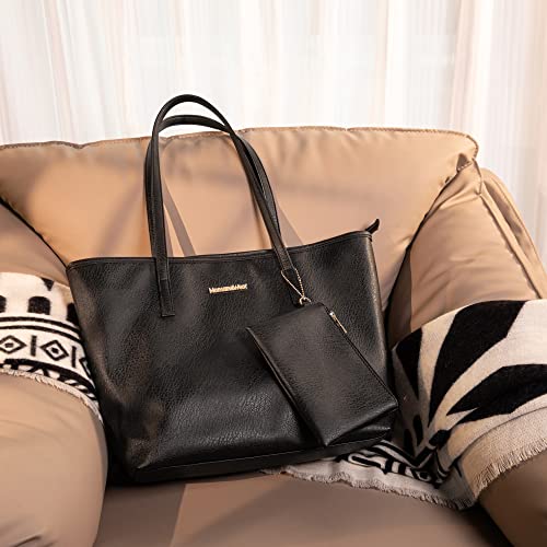 Montana West Large Leather Tote Bag & Shoulder Purse