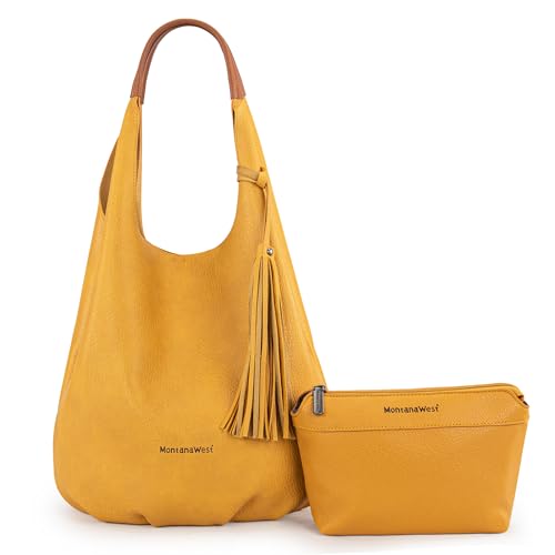 Montana West Women's Hobo Handbag with Tassels