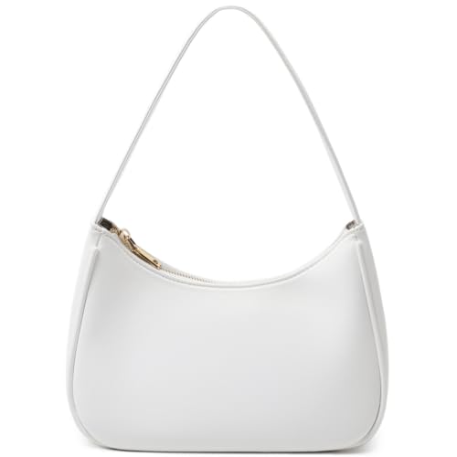 Cute White Hobo Tote Handbag for Women