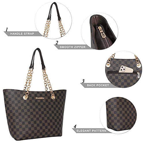 Montana West Large Tote Bag with Pockets