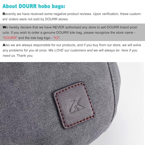 DOURR Women's Multi-pocket Canvas Shoulder Bag Tote