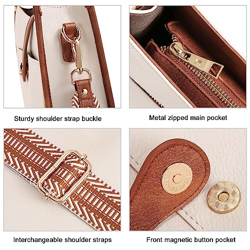 CLUCI Trendy Vegan Leather Crossbody Shoulder Bag Women