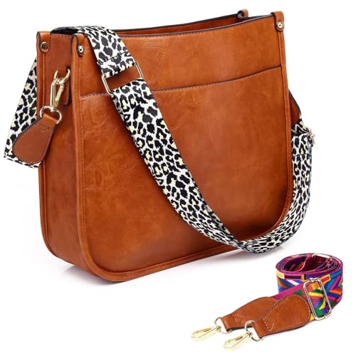 AUYOCO Vegan Leather Crossbody Handbags with Guitar Straps
